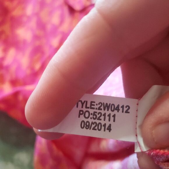 Vineyard Vines Parrot orange&pink linen blend button down shirt sz 0 - Picture 3 of 4